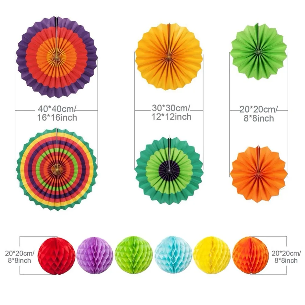 1 Набор украшений для вечерние праздничная бумага искусственные сотовые шары