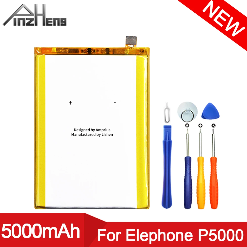 

Аккумулятор PINZHENG для телефона Elephone P5000, сменный аккумулятор высокого качества 5000 мАч, аккумулятор для Elephone P5000
