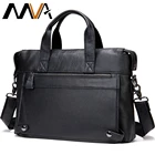 Портфель MVA мужской из натуральной кожи, сумка для ноутбука, офисный саквояж