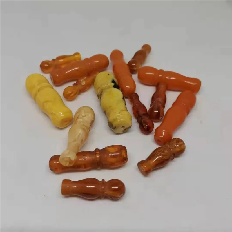 

15pcs per lot Resin Materials Imam Yellow Color T-tree Different Size for Prayer Beads Making Alla Tasbih Free Shipping