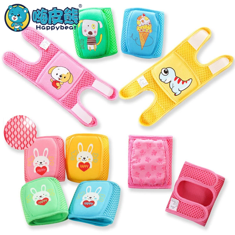 1 пара Детские наколенники из сетчатой ткани для ползания защита от падения