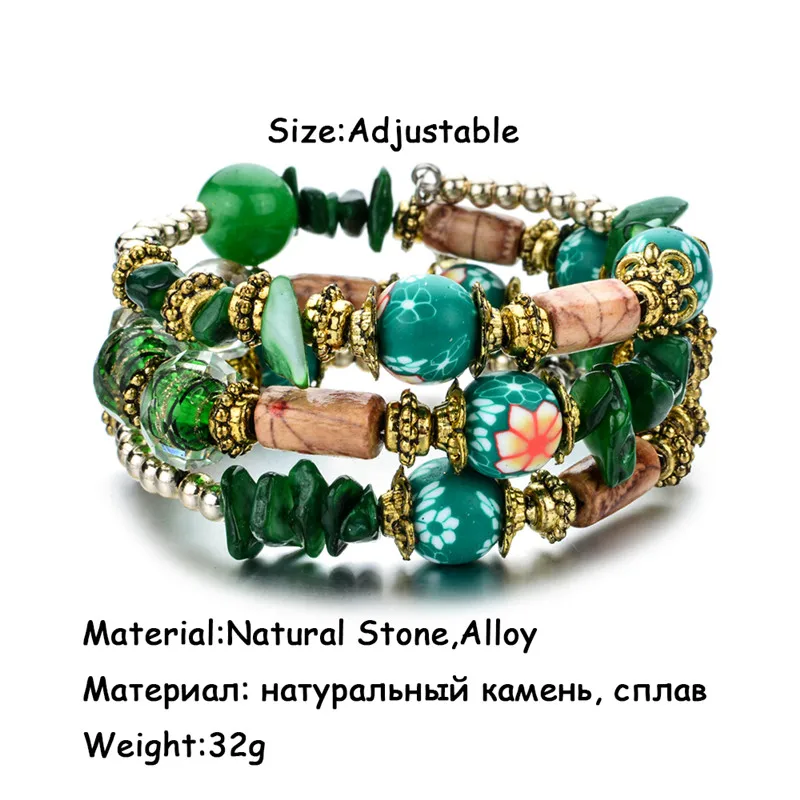 Натуральный богемский камень хрустальные бусины браслеты с подвесками для