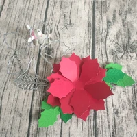 new large christmas flower cutting dies diy scrapbook embossed card making photo album decoration handmade craft
