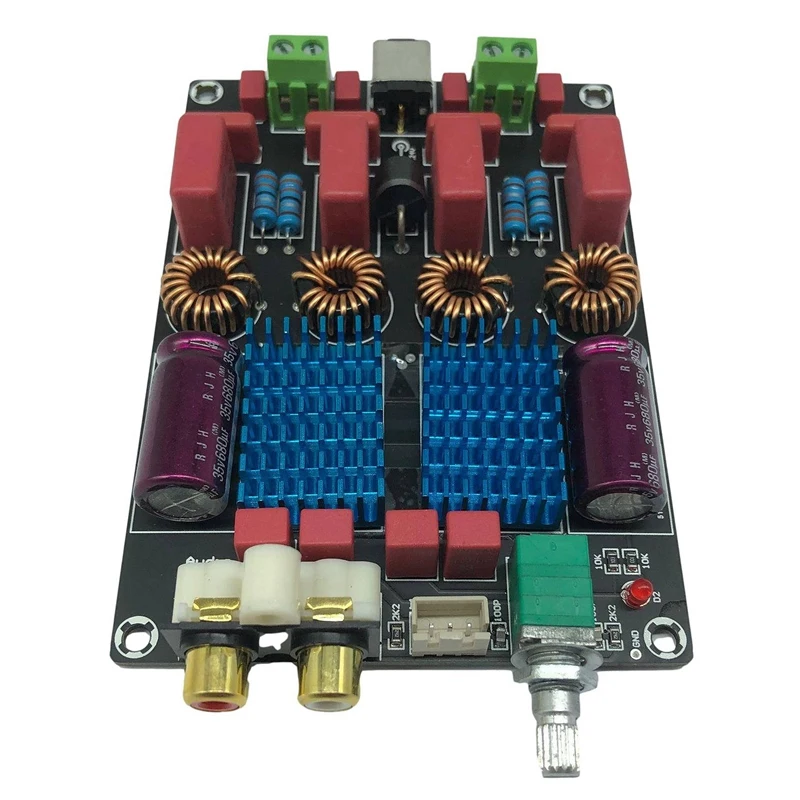 

TPA3116 2.0 Dual Chip Digital Power Amplifier Board 2X100W High Power WIMA Audio Power Amplifier Board