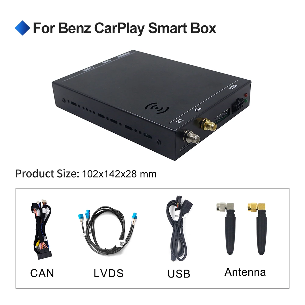 Carlinkit 2 0 2021 новый декодер подходит для Benz NTG5.0 беспроводного воспроизведения