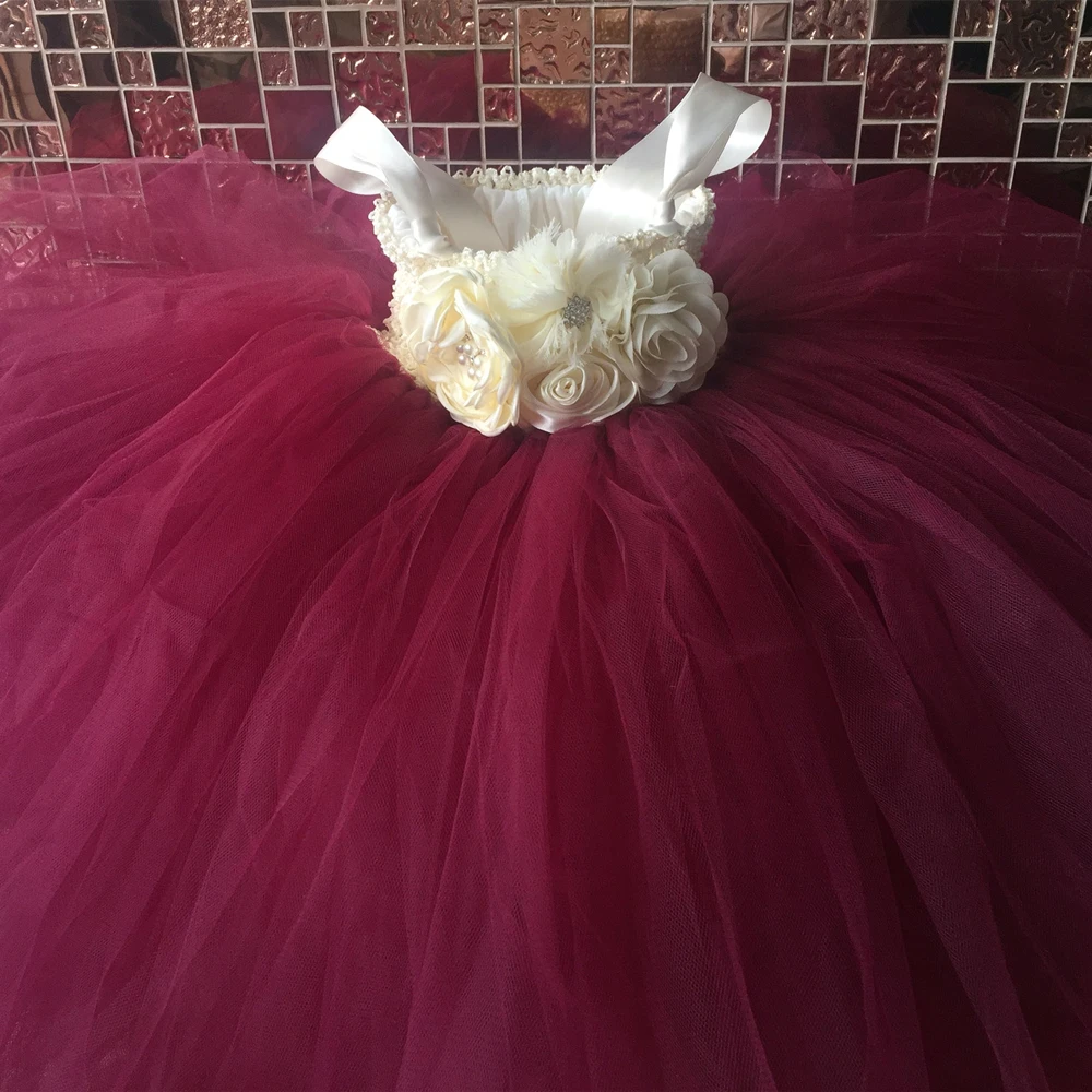 Платье-пачка с цветочным узором для девочек Детские платья-пачки принцессы