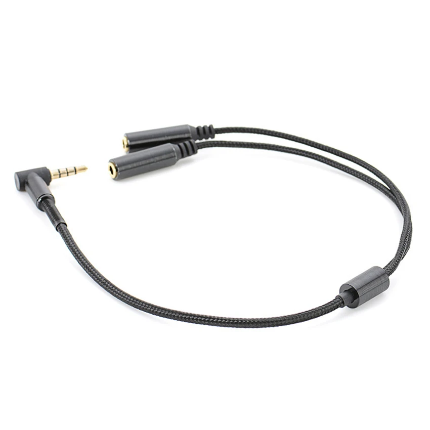 

3.5mm Jack Cable Headset Adapter for Laptop, Smartphone, Tablet Earphone, Y Splitter Audio Cable 2 Female to 1 Male