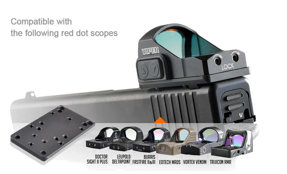 Крепление для тактического пистолета RMR MROS Glock | Спорт и развлечения