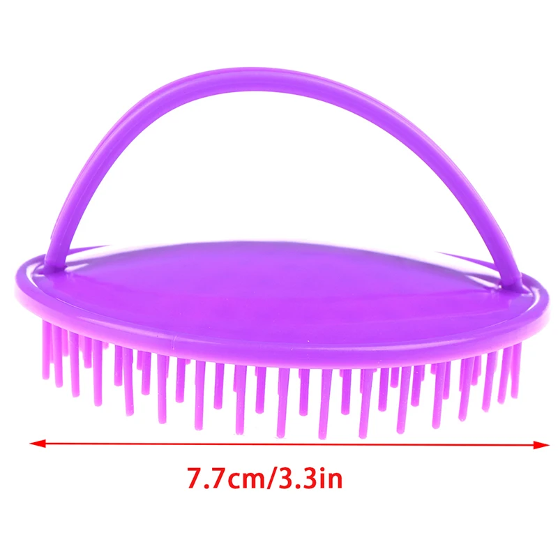 

1PCS Washing Hair Massager Combs Round Plastic Shampoo Scalp Shower Body Beard Shampoo Brush Hair Styling Tools