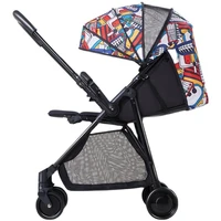 light stroller can sit and lie down two way high landscape folding shock absorber newborn baby trolley