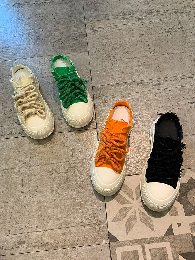 

Slippers Casual Loafers Summer Women's Shoes Low Pantofle Slides Luxury 2021 Flat Rubber Canvas Basic Hoof Heels Fabric Cross-ti