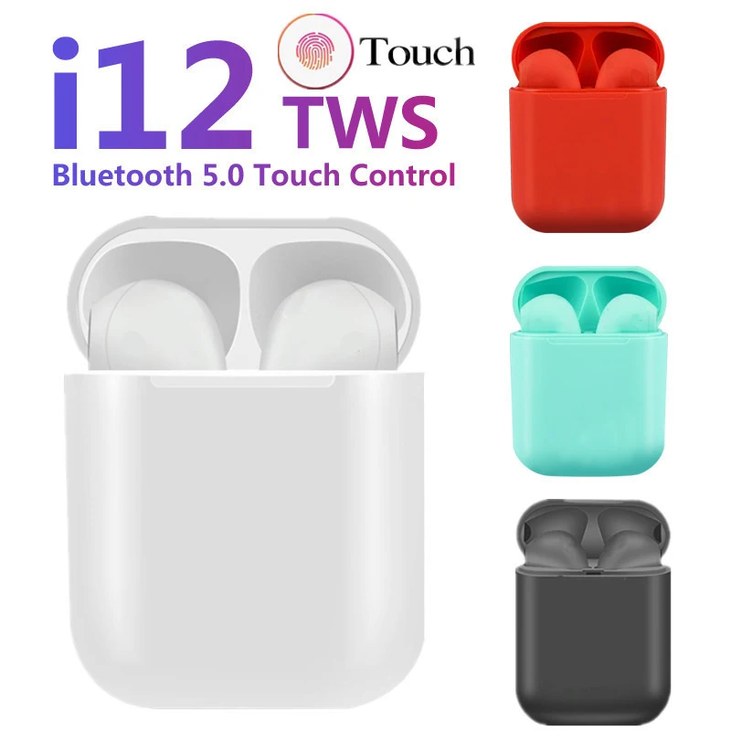 I12 tws матовые Bluetooth наушники беспроводные свободные руки бизнес спортивная