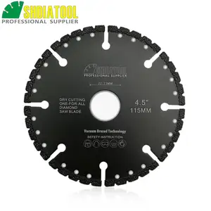 Многоцелевой Алмазный диск SHDIATOOL, лезвие для пилы из чугуна, стали, металла и пластика, 4,5 дюйма115 мм