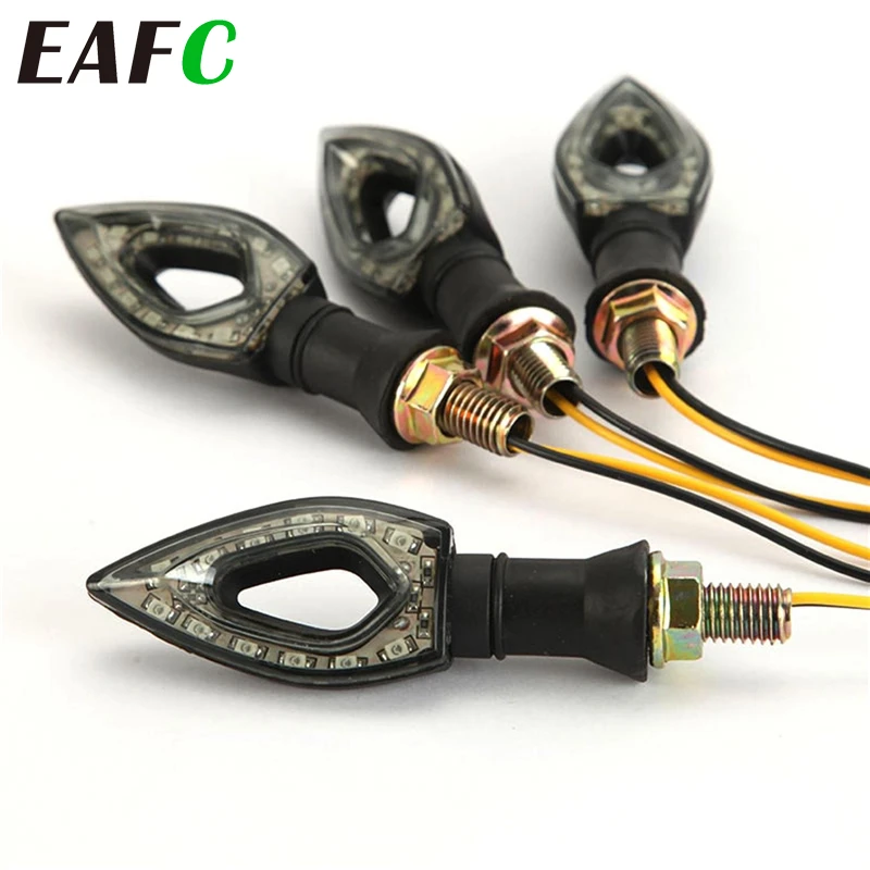 2 шт. мотоциклетный светодиодный светильник с поворотным сигналом Янтарный