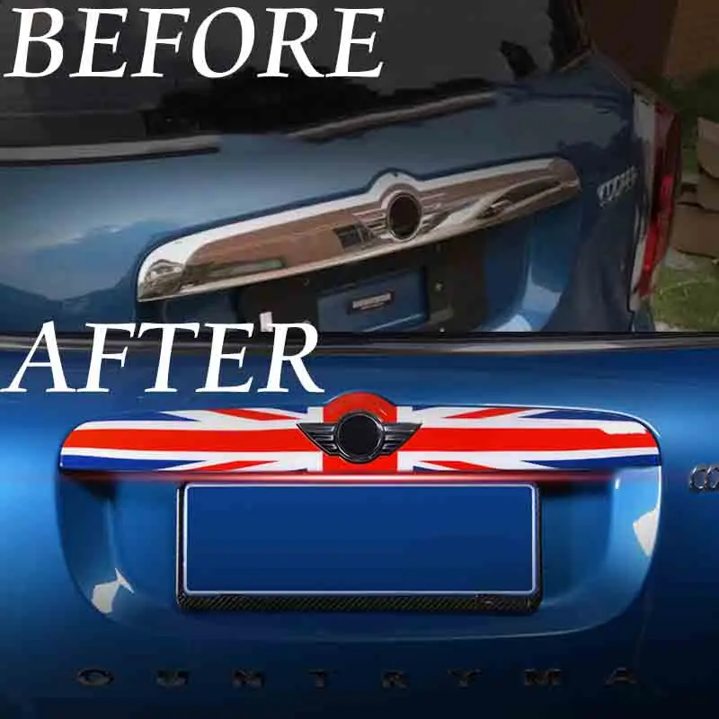 Крышка багажника Union Jack ABS декоративная накладка для Mini Cooper F60 F55 F56 F57 аксессуары