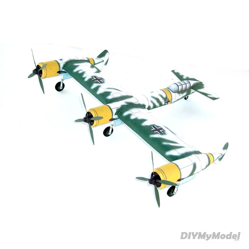 DIYMyModeI Blohm Voss bromworth caza militar DIY KIT de modelo de papel artesanal rompecabezas de juguete hecho a mano regalo accesorios de pel&iacute;culas-0