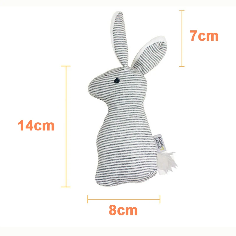 Plush Squeaky Dogs Toy Rabbit Shape Toys for Puppy Funny Pet Products with Sound Cute Interactive Dog Accessories Dropshipping | Дом и сад