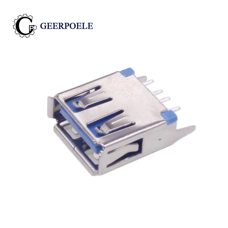 

100 pcs/lot usb 4p Jack 30V 1.5A Pcb Connector Female Tail Port Jack Socket Electric Terminals