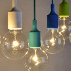 Высококачественный резиновый потолочный светильник Nordic Retro силиконовый подвесной светильник s декоративные светодиодные потолочные светильники для гостиной и кухни