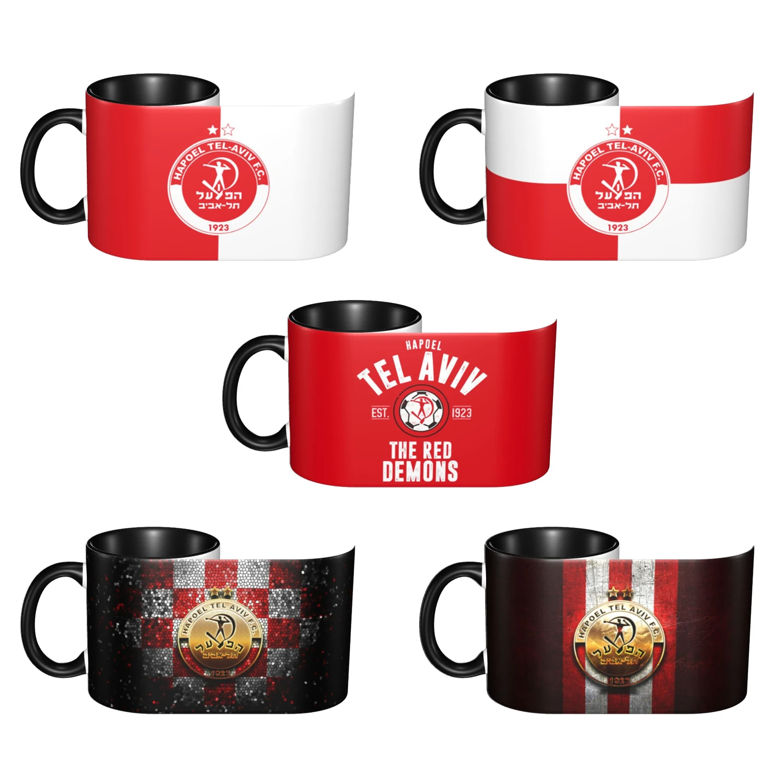 

Hapoel Tel Aviv FC 11 OZ Ceramic Coffee Mug with Handle Tea Cup for Cocoa Milk Cereal Drinks Mug