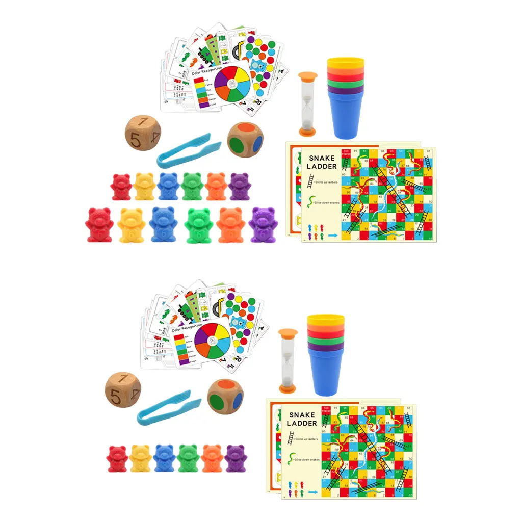 

Children Addition and Subtraction Counting Bears Fun Motor Skills Learning Developmental Toys Gift for Boys Girls