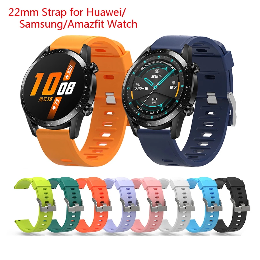 Ремешок 22 мм для Samsung galaxy watch 3 46 Gear S3 Frontier amazfit bip/Активный браслет Huawei gt 2/2e 42 |