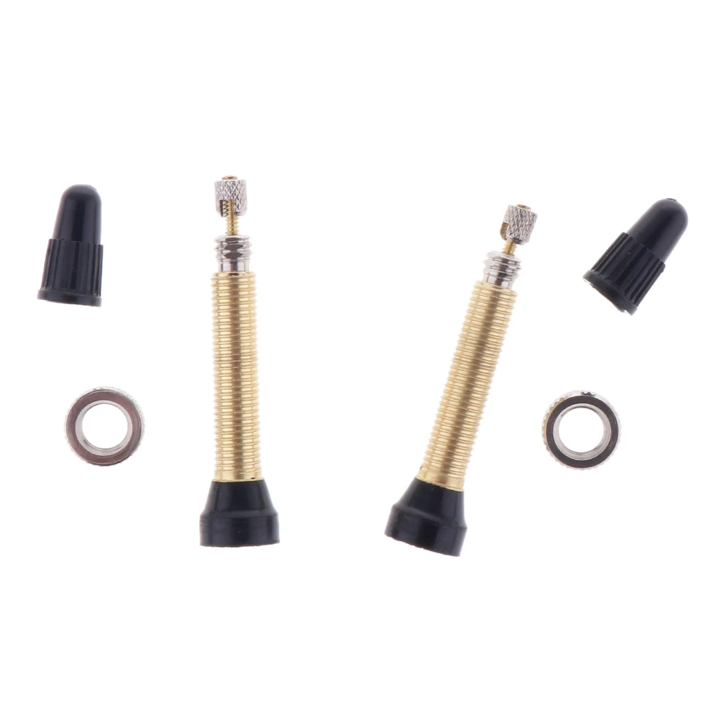 2 шт. 48 мм бескамерный шток клапана Presta/Французский горный шоссейный велосипед |