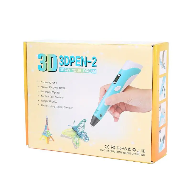 3D High Quality Funny Printing Pen Arts Printer Low Temperature Drawing Doodling For Baby Kids Gift Random Color Of Accessories | Игрушки и