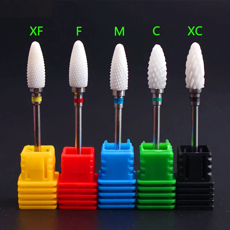 

Ceramic Nail Drill Bit 1Pcs 3/32 Inch Acrylic Nail Bit Carbide Cuticle Removal Bit for Electric Manicure Pedicure Nail Drill