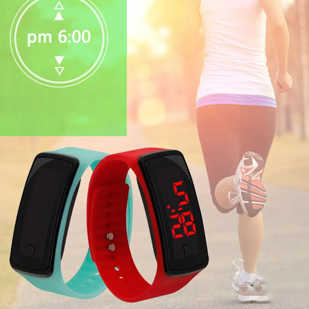 

Sport Watch Men Women Fashion Waterproof LED Luminous Electronic Watches Strap Bracelet Wrist Watch Wrist Mini Watch