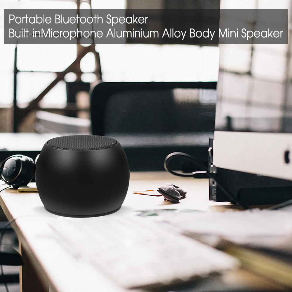 Алюминиевый Сплав Мини Bluetooth динамик беспроводной громкой связи 4 2 автомобильный