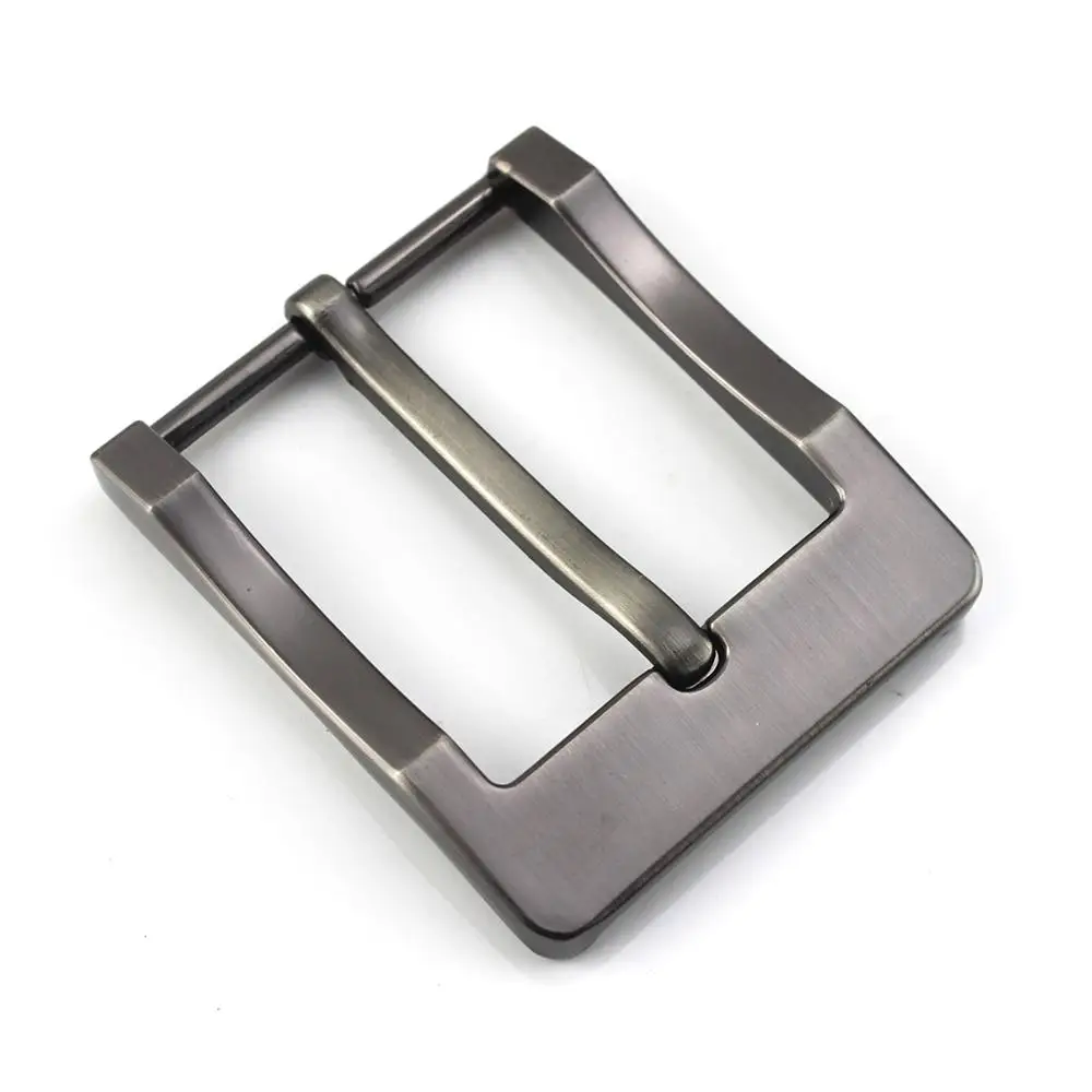 Metal 4cm Belt Buckle Men's Casual End Bar Heel bar Single Pin Half Leather Craft Jeans Webbing fit for 38mm belt | Дом и сад