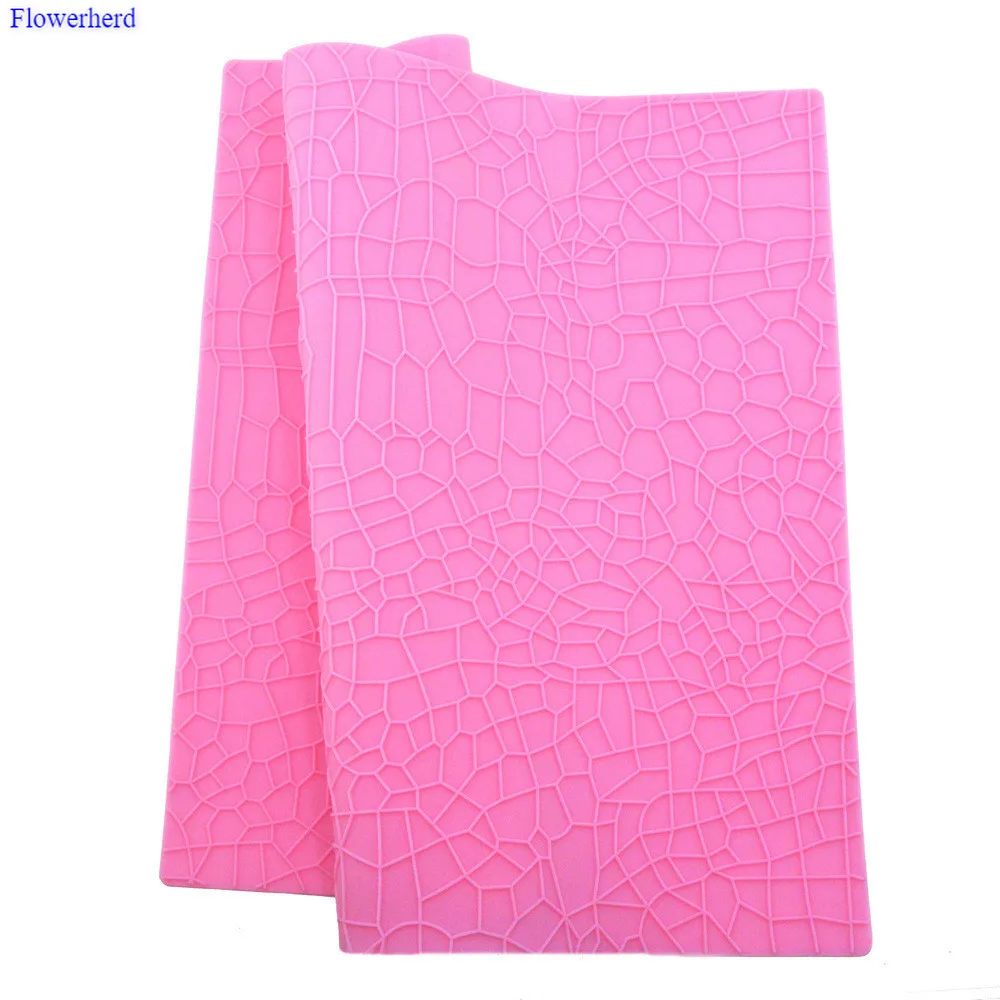 Имитация крокодиловой зернистой кружевной коврик силиконовая форма для помадки