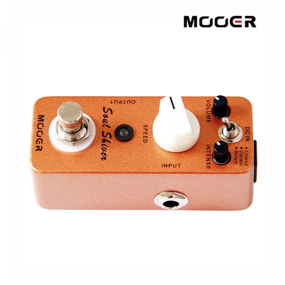 MOOER Soul Shiver гитарная педаль с мультимодуляцией 3 режима хор/Вибрато/ротационный True