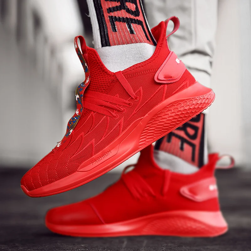 Журавль вышитые ленты спортивная обувь для мужчин бег пробежки с толстой