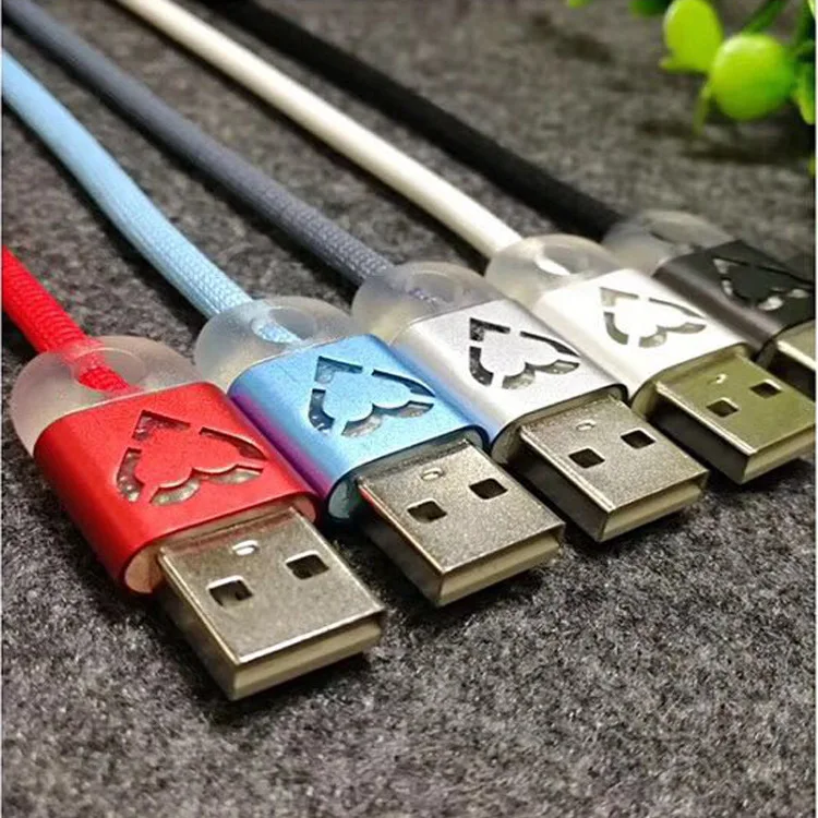 Светящийся USB кабель для iPhone Xs Max 8 Plus 1 м Android зарядки и синхронизации данных