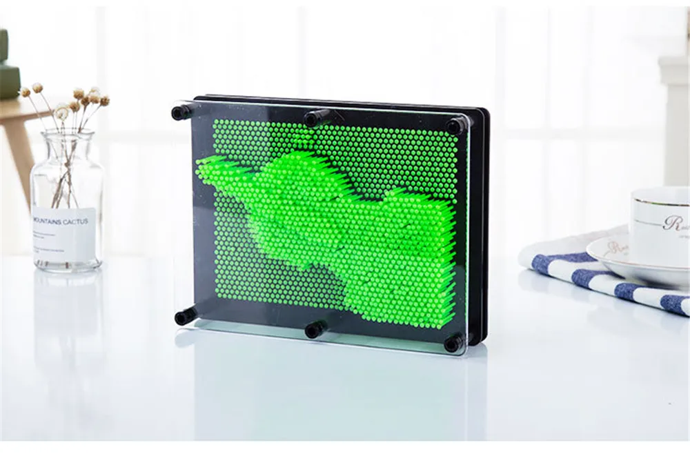 Игрушки 3D антистресс клон отпечатков пальцев картина из игл кляп Рождественский