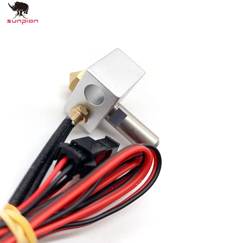 MK10 принтер части Hotend Комплект 0. 4 мм медное сопло M7 резьба Heatbreak с PTFE тефлон+ термопары крепежные винты NTC100K3950