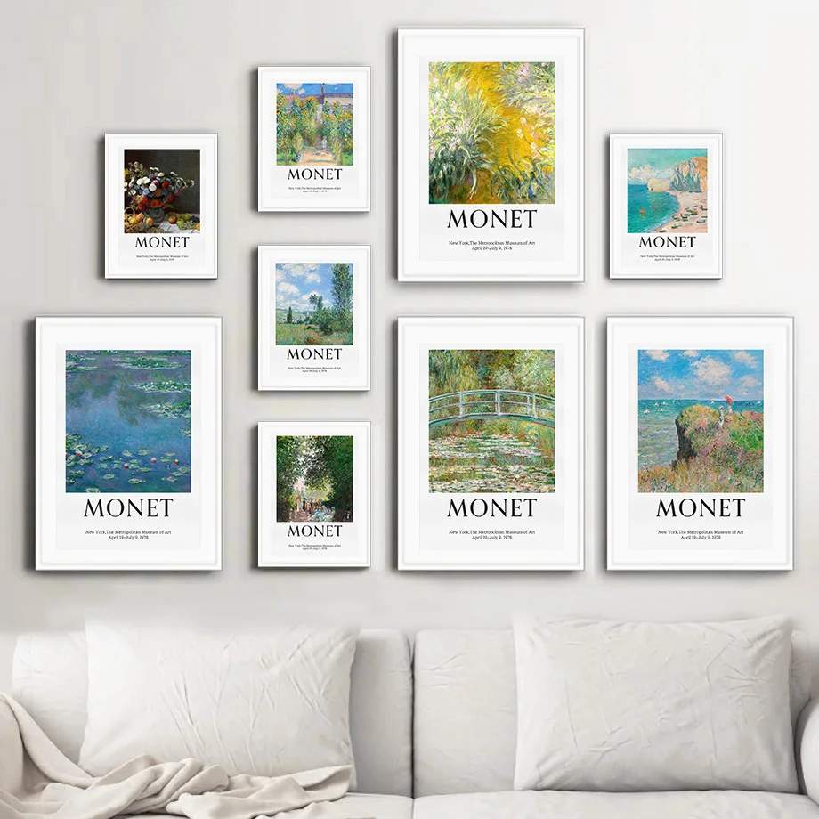 Клода монета мост пляж цветок сад настенная живопись холст скандинавские