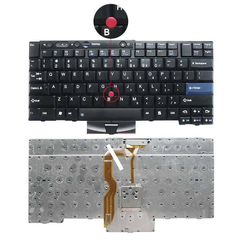 YALUZU Для lenovo для Thinkpad для IBM T410 T410S T400S T520 T420 X220 W500 T510 W510 английская клавиатура для ноутбука US FRU 45N2141