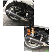 motorcycle modified exhaust pipe locomotive carbon fiber high temperature resistant tube explosion street pipe general purpose
