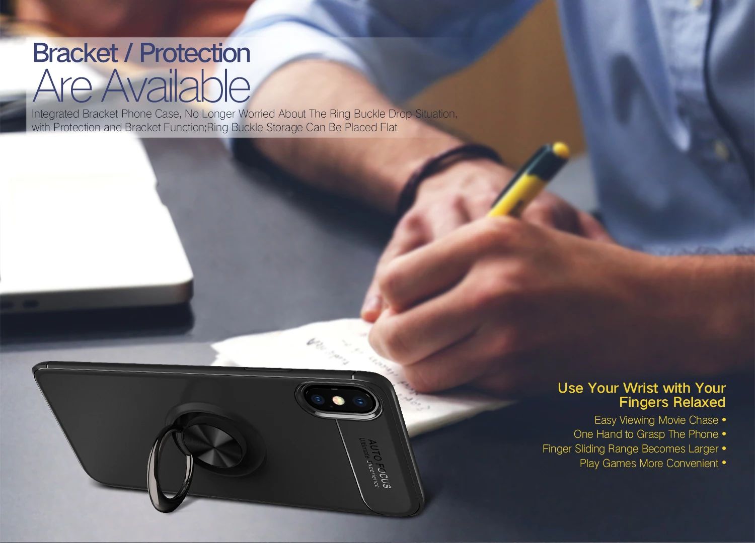 Роскошные магнитные чехлы для телефонов с кольцом на палец iphone X XS max