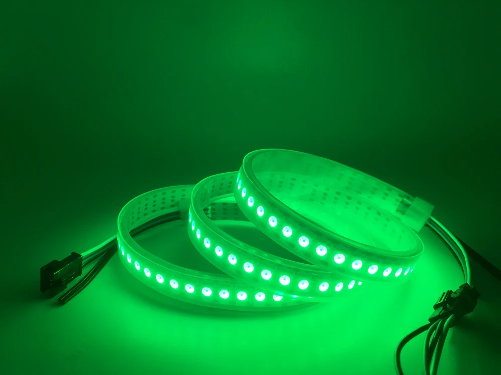 WS2815(WS2812B WS2813 обновляться) RGB светодиодный Пиксели полосы светильник индивидуально адресуемых СВЕТОДИОДНЫЙ двойной сигнала 30/60/100/144 светодиодный s/m