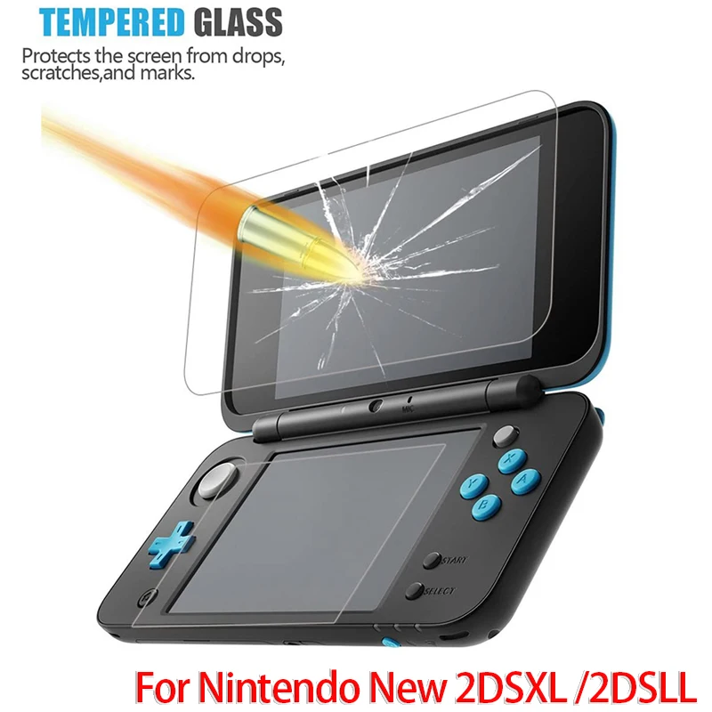 

2/4/6PCS Tempered Glass For Nintendo New 2DS XL LL 2DSXL 2DSLL Top+Bottom Screen Protector Game Console Protective Film Guard