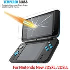 Закаленное стекло 246 шт. для Nintendo New 2DS XL LL 2DSXL 2DSLL Верхняя и нижняя защита экрана Защитная пленка для игровой консоли