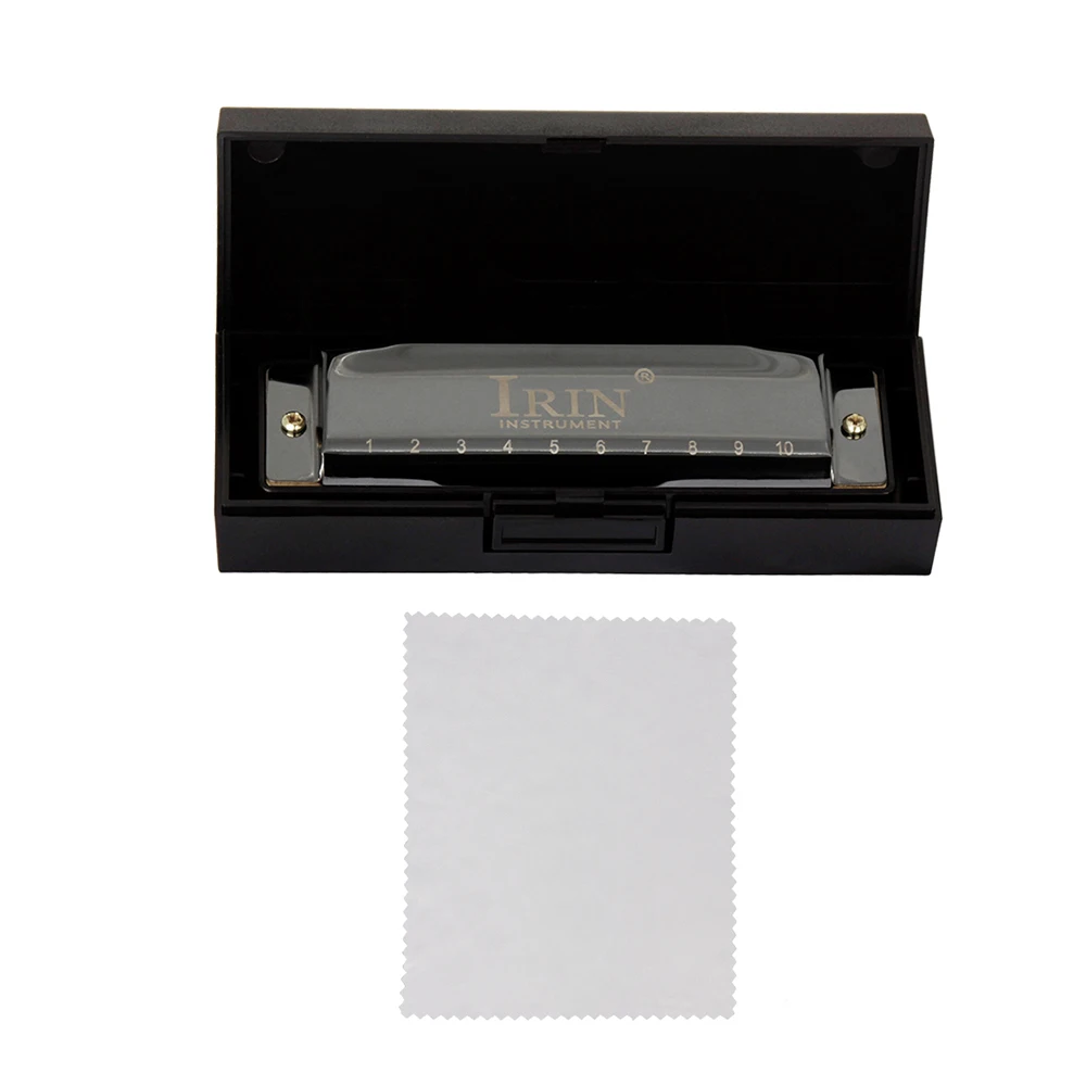 IRIN C-150 Blues Harmonica 10 Holes 20 Tunes Key of C Mouthorgan Copper Harmonicas with Box Professional Wind Instruments |