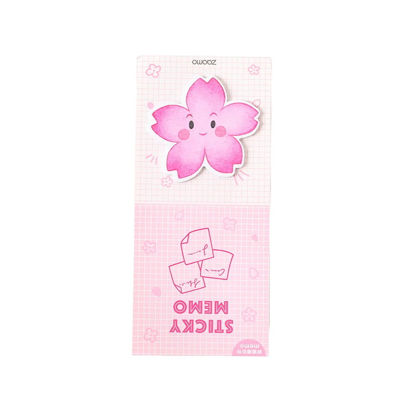 

30Pcs/pack Kawaii Cartoon Notebook Memo Pad Self-Adhesive Sticky Notes Notepad Office School Supplies Memo Pad