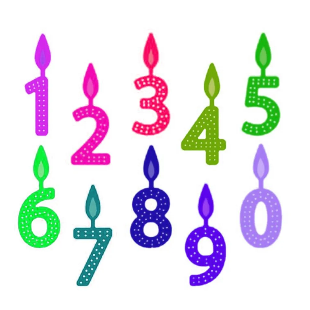День рождения свечи чисел металла резки штампы формы штамповки Трафарет Шаблон