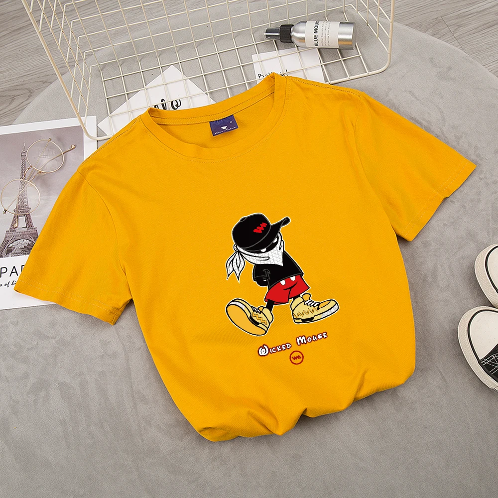 

New Kawaii Harajuku T Shirts Women Cute Ullzang Cartoon T Shirt 90s Funny Print T Shirt Top Female Graphics Tees Couple Clothes