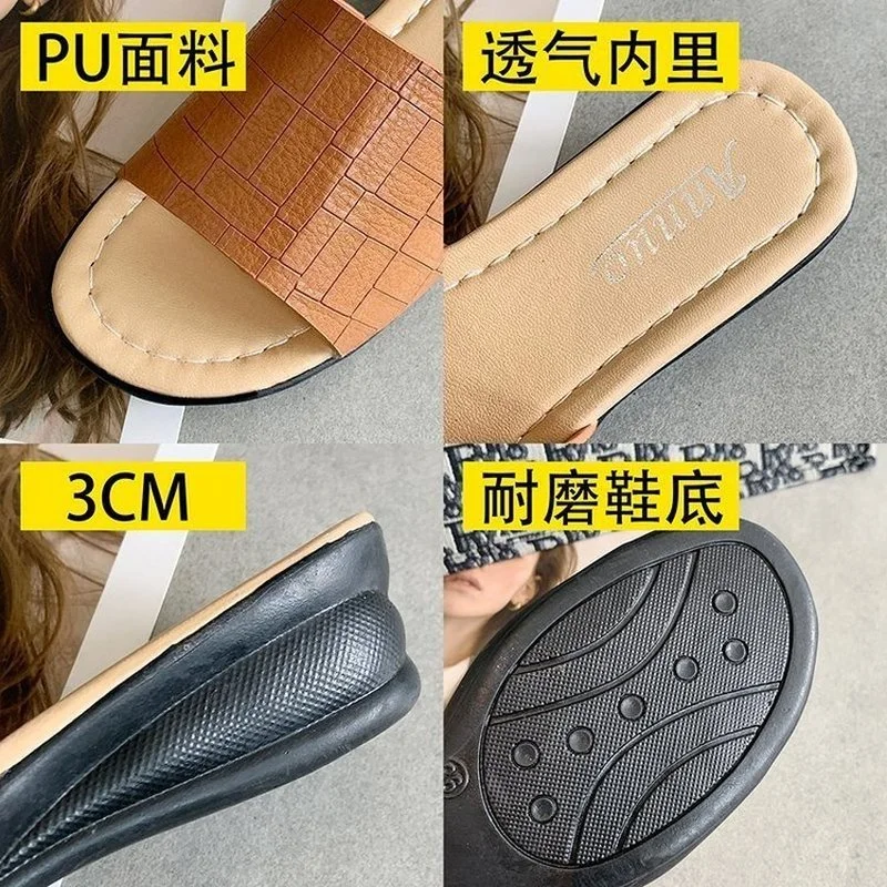 

Slippers 2021 new women's summer wear thick-soled Mary Jane shoes INS trendy sandals fairy style half drag